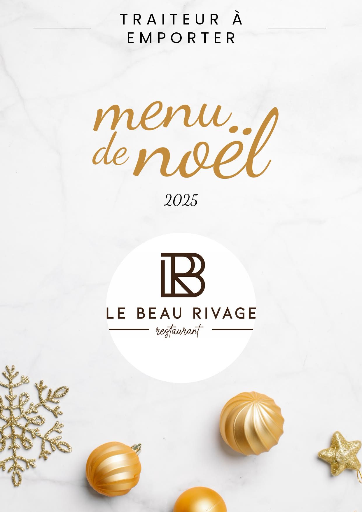 Menu de Noël 2025, page 1